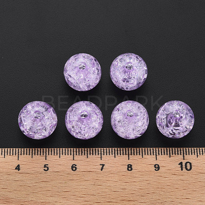 Transparent Crackle Acrylic Beads MACR-S373-66B-N15-1
