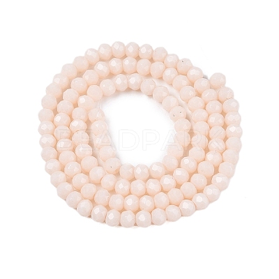 Opaque Solid Color Imitation Jade Glass Beads Strands EGLA-A044-P3mm-D05-1