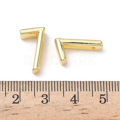 Brass Slide Charms KK-L253-15G-07-1
