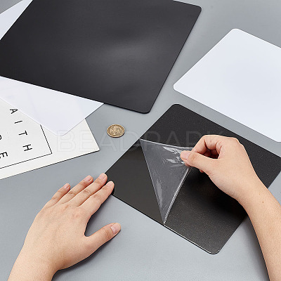 4Pcs 4 Styles Acrylic Reflection Display Board AJEW-GO0001-96-1