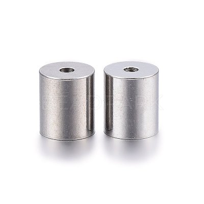 Non-Tarnish 304 Stainless Steel Cord Ends X-STAS-H467-09P-5mm-1