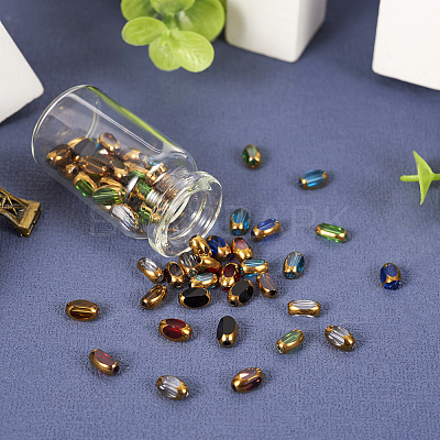 80Pcs 8 Colors Electroplate Glass Beads Strands EGLA-TA0001-21-1