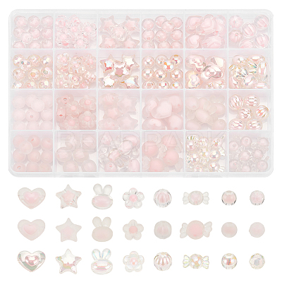 Transparent Acrylic Beads TACR-AR0001-25-1