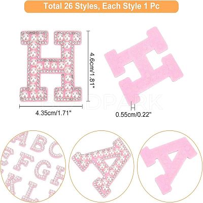 Cloth Hotfix Rhinestone Iron on/Sew on Patches DIY-WH0321-80-1