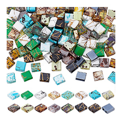 160Pcs 16 Styles 2-Hole Glass Seed Beads SEED-PH0002-70-1
