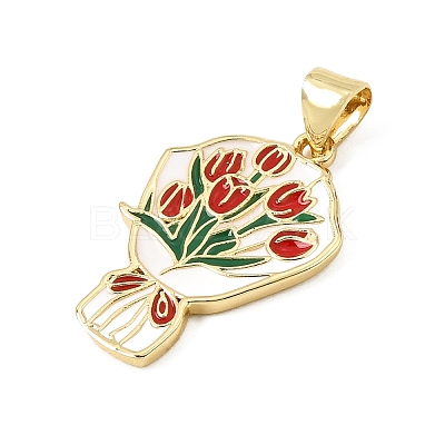 Alloy Enamel Pendants AL-CBAC8B4-02A-G-1