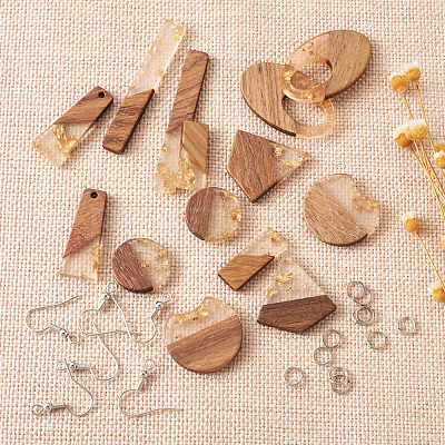 DIY Dangle Earring Making Kits DIY-FW0001-04P-1