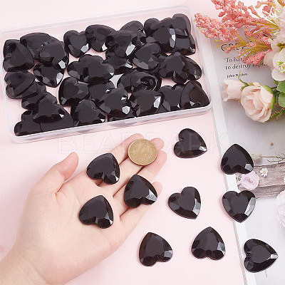 50Pcs Flat Back Acrylic Rhinestone Cabochons OACR-OC0001-18B-1