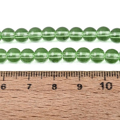 Transparent Glass Beads Strands GLAA-T032-T6mm-26-1
