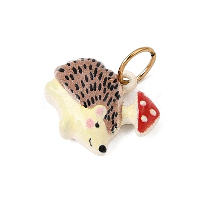 Printed 304 Stainless Steel Charms SA-CBA59B8-02E-G-1