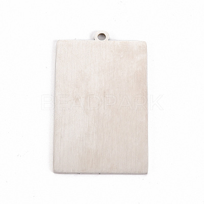Non-Tarnish 201 Stainless Steel Pendants STAS-S105-LA211-3-1
