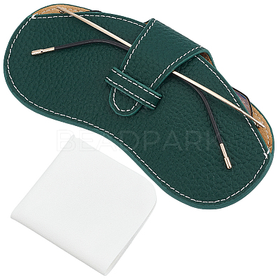 1Pc Cowhide Eyeglass Cases ABAG-CN0001-58B-1