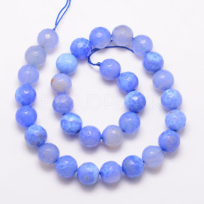 Natural Agate Bead Strands G-K166-07F-12mm-1