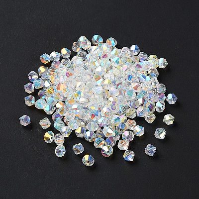 Electroplate Glass Beads GGLA-Z004-04AB-1