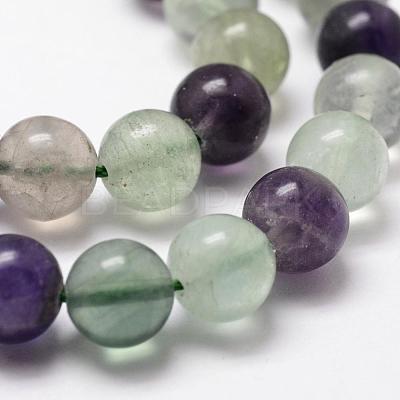 Natural Fluorite Bead Strands G-D840-56-8mm-AB+-1