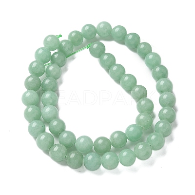 Natural Green Aventurine Round Beads Strands G-S150-8mm-2-1