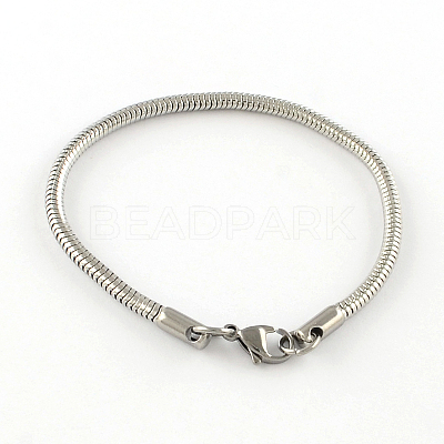 Tarnish Resistant 304 Stainless Steel European Style Bracelets for Jewelry Making LS-PPJ-R002-02-1
