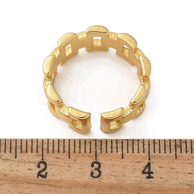 Brass Cuff Rings RJEW-C120-15G-1
