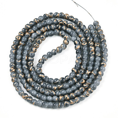 Baking Paint Glass Beads X1-DGLA-N010-4mm-09-1