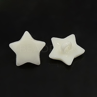 Acrylic Shank Buttons BUTT-E030-B-01-1