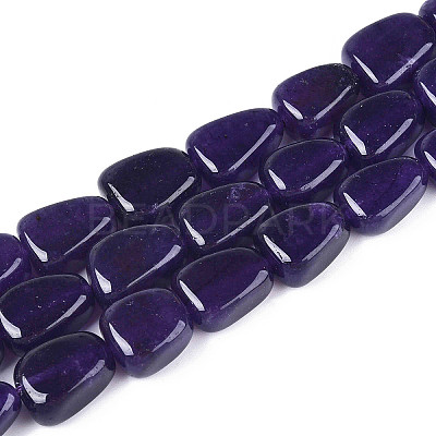 Natural White Jade Beads Strands G-N354-02A-01-1