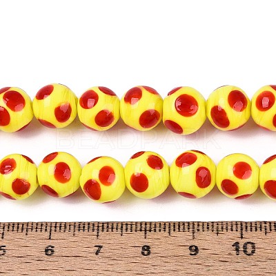 Handmade Lampwork Beads Strands LAMP-N037-02E-1