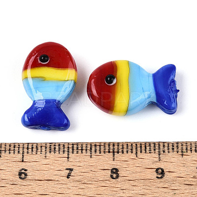 Handmade Lampwork Beads Strands LAMP-N021-41-A12-1