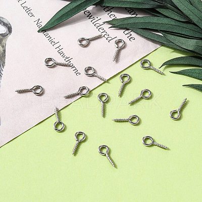 Tarnish Resistant 304 Stainless Steel Screw Eye Pin Peg Bails STAS-L234-165A-P-1