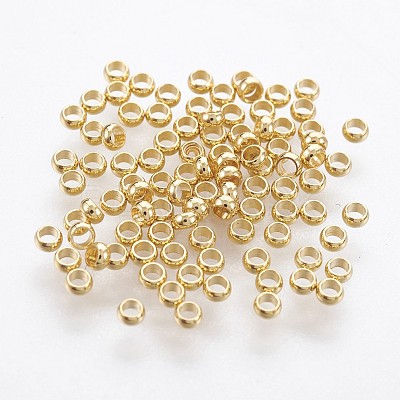 316 Surgical Stainless Steel Rondelle Crimp Beads A-STAS-P221-25G-1