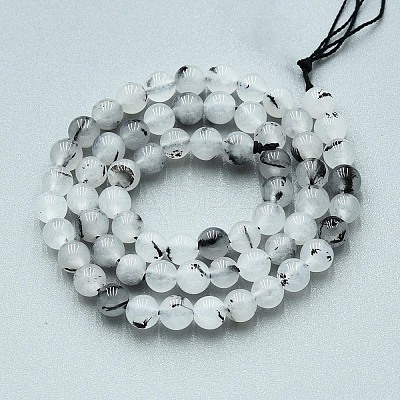 Natural Quartz Beads Strands X-G-N355-6mm-01-1