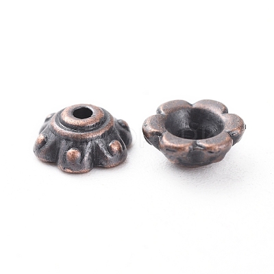 Tibetan Style Bead Caps RLF0571Y-NF-1