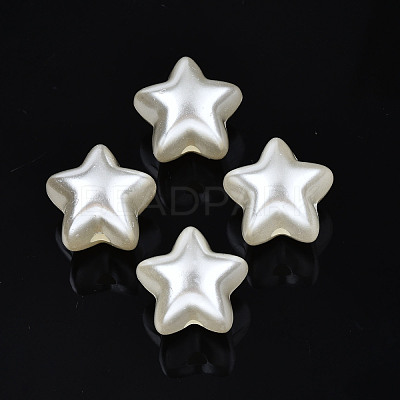 ABS Plastic Imitation Pearl Beads OACR-N008-126-1