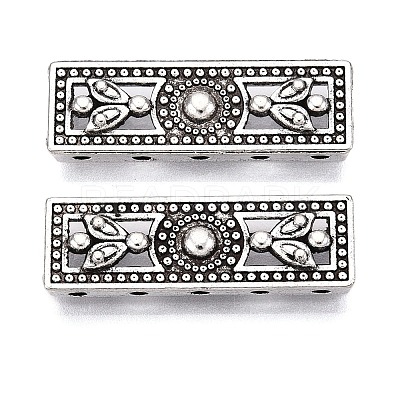 Tibetan Style Alloy Multi-Strand Links PALLOY-0234-AS-1-RS-1