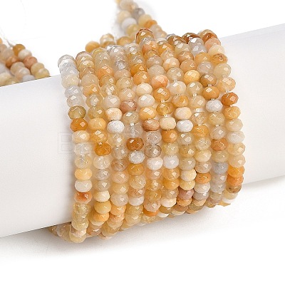 Natural White Jade Beads Strands X-G-Z069-01M-1