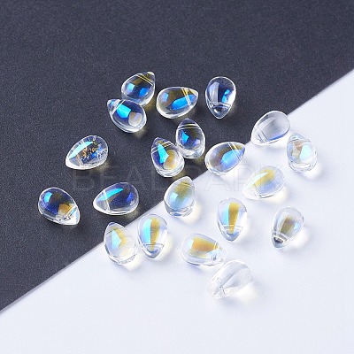 Electroplate Glass Beads EGLA-L014-19-1