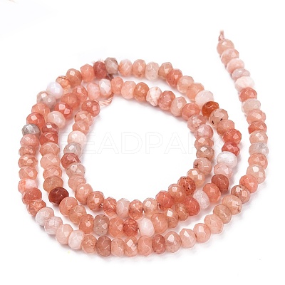 Dyed Natural Malaysia Jade Rondelle Beads Strands G-E316-2x4mm-42-1