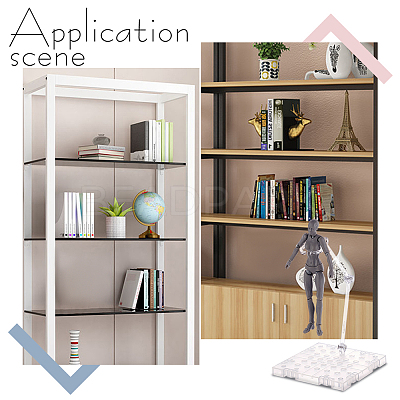 Plastic Model Assembled Action Figure Display Holders ODIS-WH0038-10-1