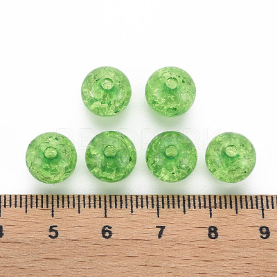 Transparent Crackle Acrylic Beads MACR-S373-66C-N19-1