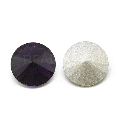 Pointed Back Glass Rhinestone Cabochons RGLA-T086-6mm-16-1