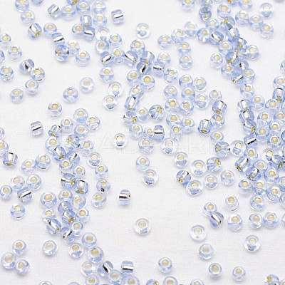 6/0 Transparent Glass Round Seed Beads SEED-J010-F6-32-1