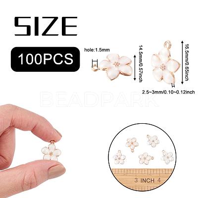 Zinc Alloy Enamel Pendants PALLOY-I124-10G-B-1