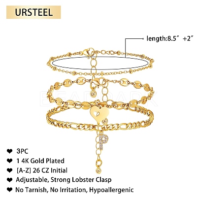 Anklets Sets AJEW-AN00383-16-1