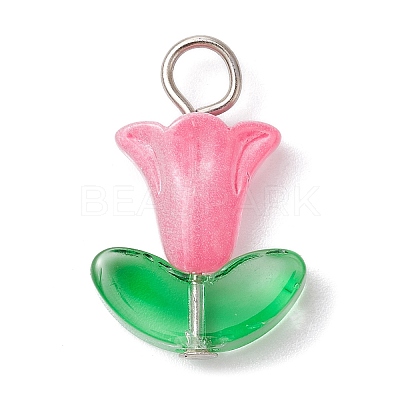 Glass Pendants PALLOY-JF02320-01-1