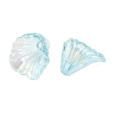 Transparent Acrylic Bead Caps OACR-G054-03G-1