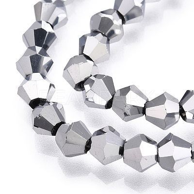 Electroplate Glass Bead Strands EGLA-R094-4mm-15-1