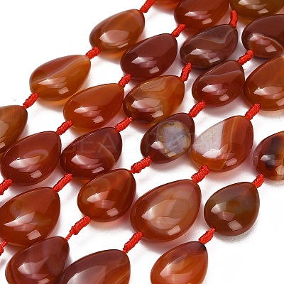 Natural Red Agate Beads Strands GG-CBAB9C6-C01-01-1
