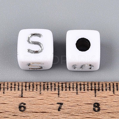 Opaque Acrylic Beads SACR-T035-03S-1