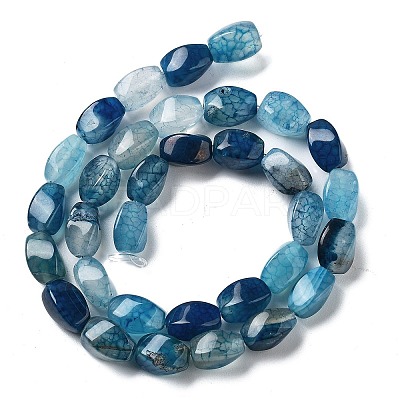 Natural Dragon Veins Agate Beads Strands G-G172-01U-1