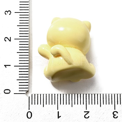 Opaque Cute Little Cat Resin Ornament RESI-S015-02E-1