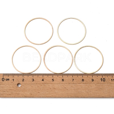 Brass Linking Rings KK-S327-06KC-30mm-1